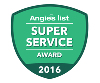 Angie’s List 2016 Super Service Award Winner